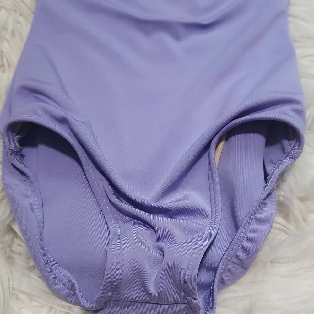Eurotard Purple Sequin Dance Leotard